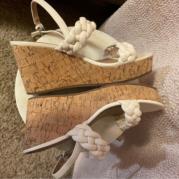 NEW Esprit Off-White Cork Wedges ( size 8.5 ) - Picture 10 of 14